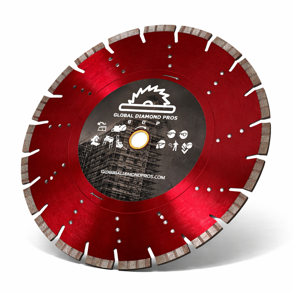 350mm Laser Welded Turbo Segment Diamond Saw Blade for Concrete Cutting