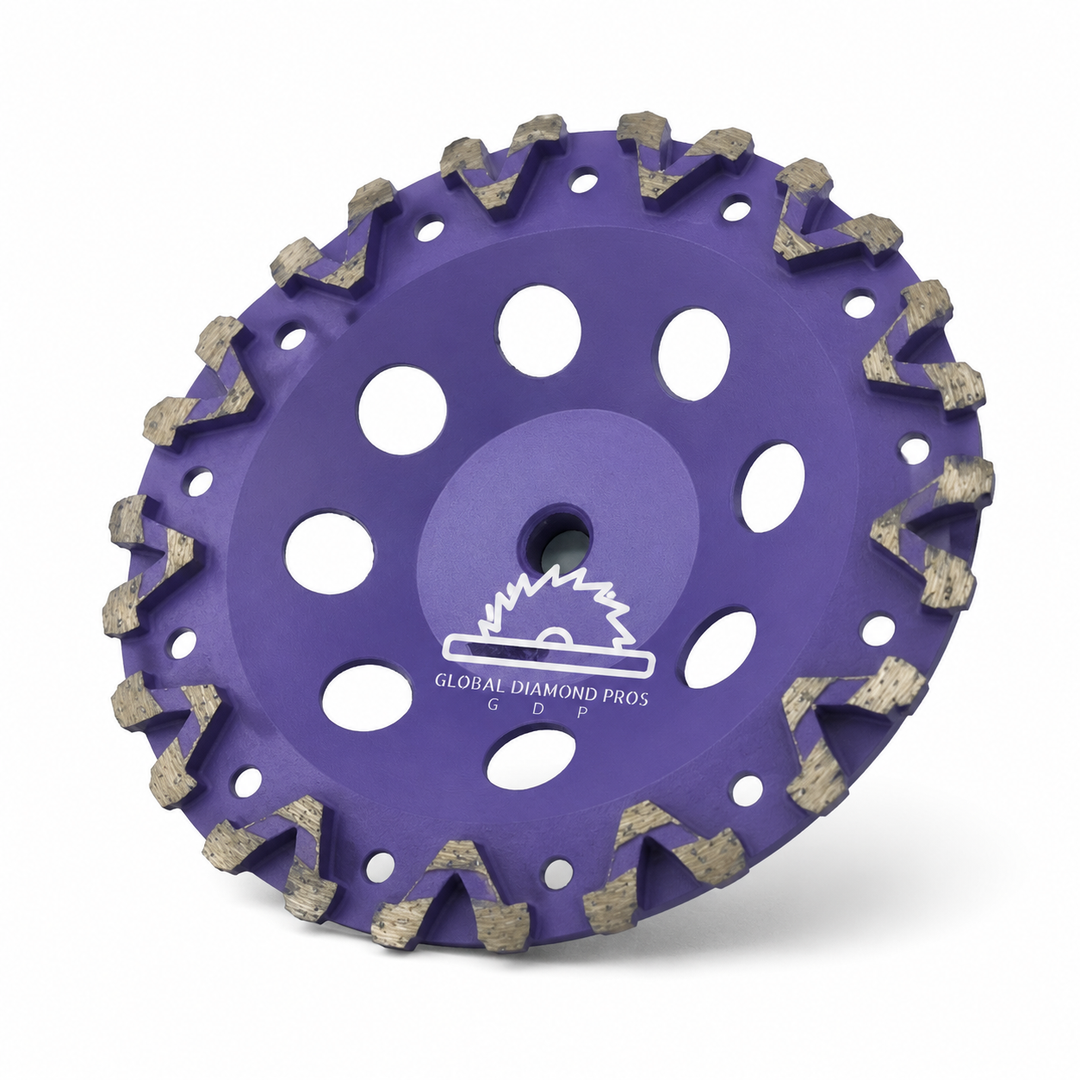 7" Premium Grinding Wheel Grit #20 Diamond Cup Wheel 5/8"-11 Arbor for Concrete, Paint, Epoxy, Mastic, Coating Removal