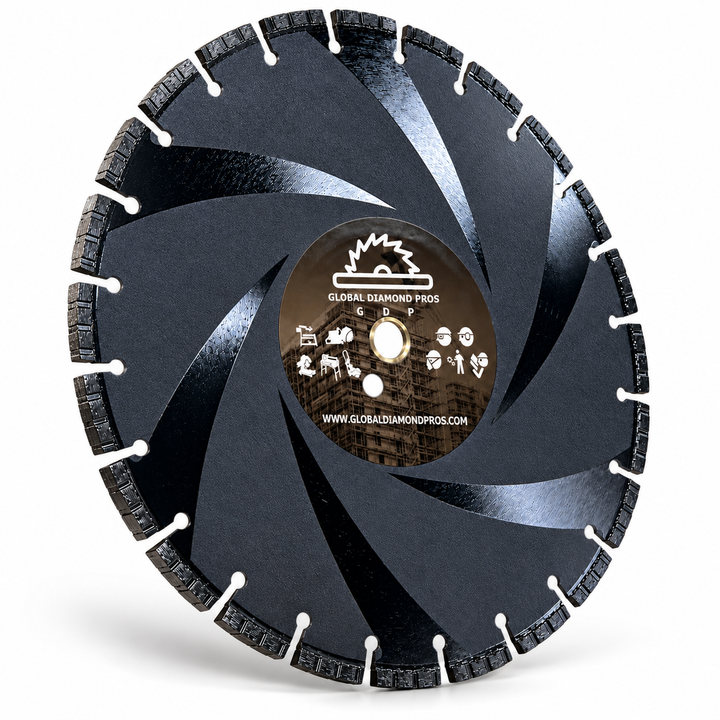 14” Ductile Iron Diamond Blade - Utility Pipe Diamond Blade - Steel - Metal - Ductile Iron Pipe - Cast Iron - PVC - Ductile Iron Diamond Blade