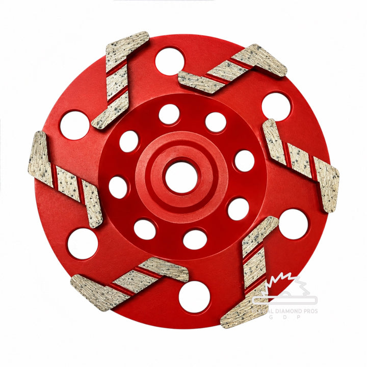 5" Xtreme Aggressive Grinding Wheel #30/40 Grit Diamond 5/8"-11 Arbor for Concrete and Paint, Epoxy, Mastic, Coating Removal