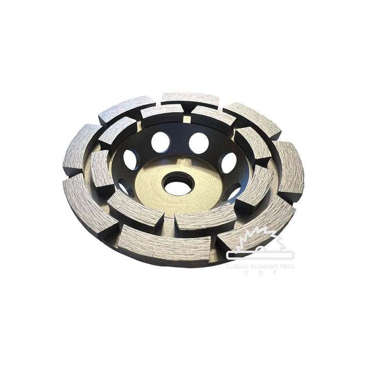 4" double row cup wheel