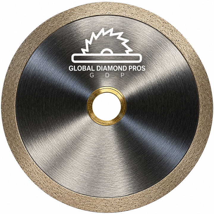 4-1/2” Porcelain Diamond Tile Blade for Glass, Tile, Ceramic, Stone - Porcelain Diamond Blade - Continuous Rim Blade- 3 Pack