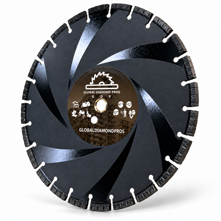 14” Ductile Iron Diamond Blade - Utility Pipe Diamond Blade - Steel - Metal - Ductile Iron Pipe - Cast Iron - PVC - Ductile Iron Diamond Blade