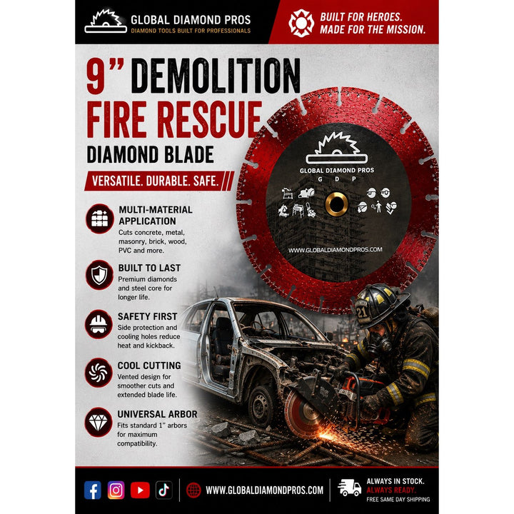 FIRE DEPARTMENT DIAMOND SAW BLADE