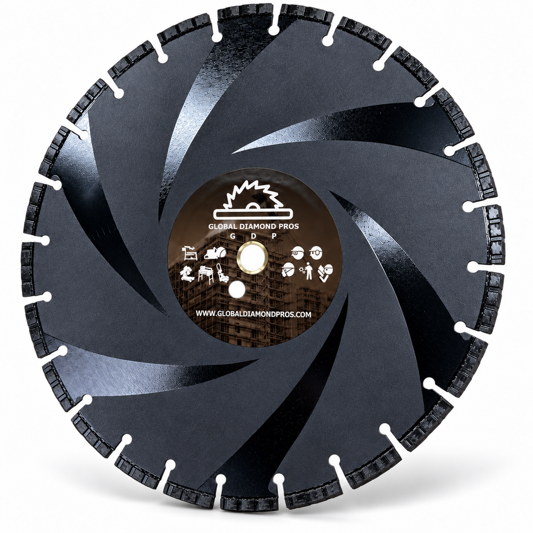 14” Ductile Iron Diamond Blade - Utility Pipe Diamond Blade - Steel - Metal - Ductile Iron Pipe - Cast Iron - PVC - Ductile Iron Diamond Blade
