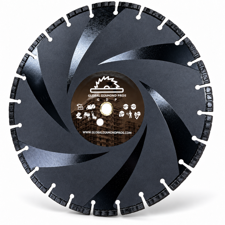 14” Ductile Iron Diamond Blade - Utility Pipe Diamond Blade - Steel - Metal - Ductile Iron Pipe - Cast Iron - PVC - Ductile Iron Diamond Blade