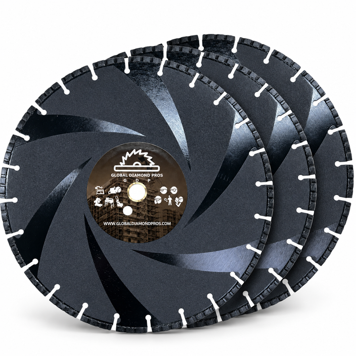 14” Ductile Iron Diamond Blade - Utility Pipe Diamond Blade - Steel - Ductile Iron Pipe - Cast Iron - PVC - Ductile Iron Diamond Blade - 2 Pack