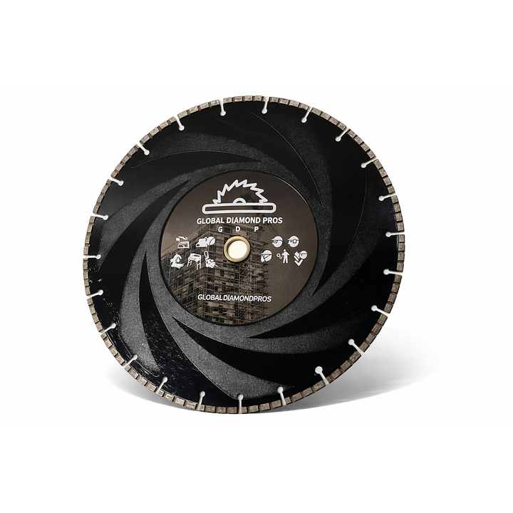 14” Ductile Iron Diamond Blade - Utility Pipe Diamond Blade - Steel - Metal - Ductile Iron Pipe - Cast Iron - PVC - Ductile Iron Diamond Blade