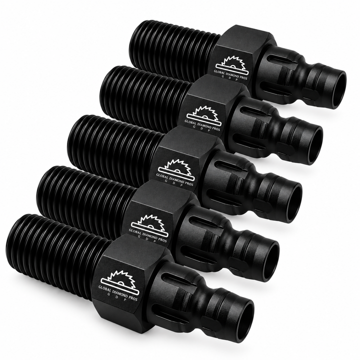 Hilti Core Drill Adapter-Quick Disconnect 6 Slot to 1-1/4"-7 Male Thread - 5 Pack