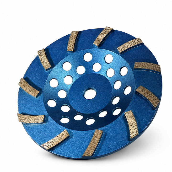 7" Grinding Cup Wheels Turbo 12 Diamond Segmented 5/8"-11 Arbor for Concrete, Epoxy, Overlay Removal