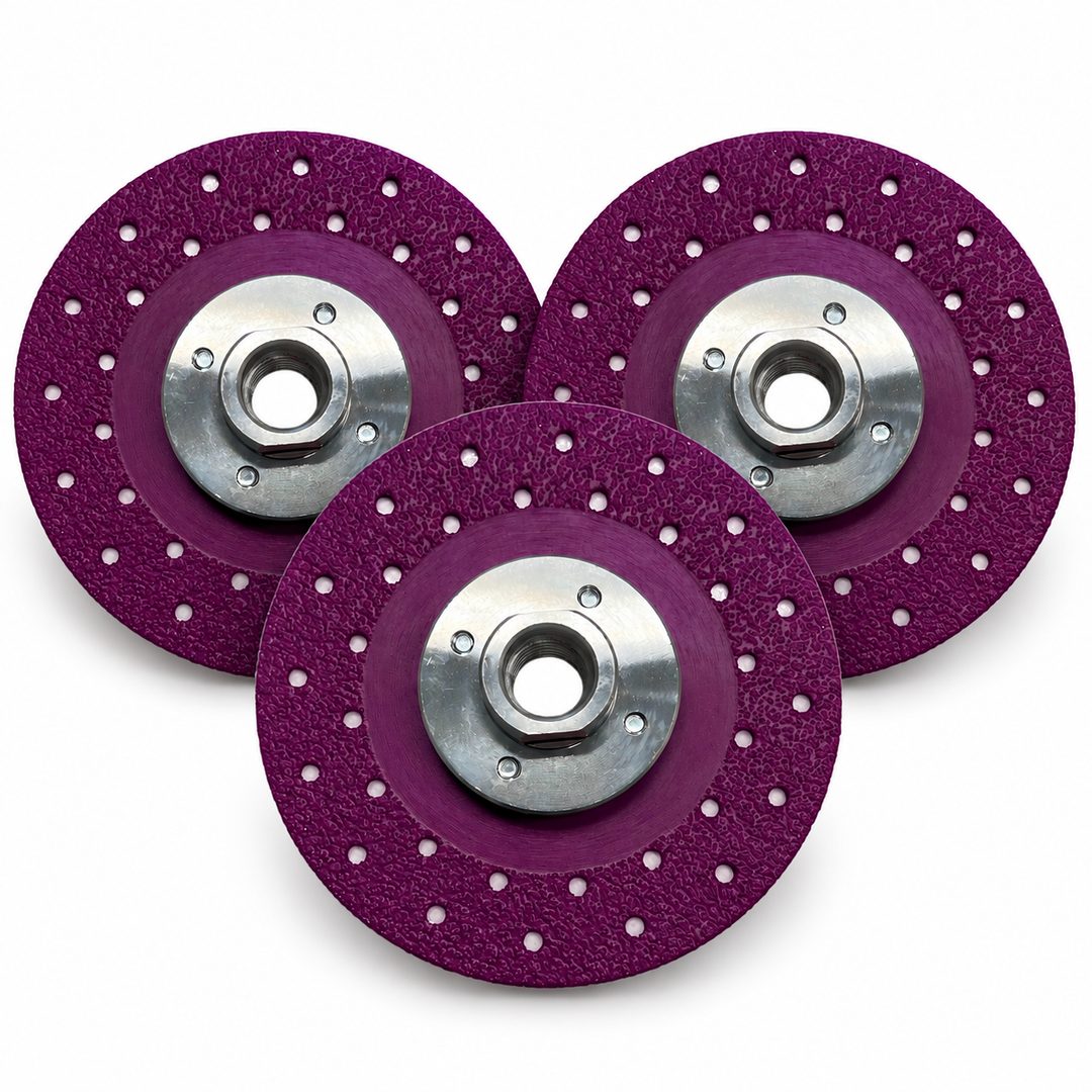 3 Pack - 4.5" Diamond Grinding Disc for Concrete Angle Grinder Vacuum Brazed Sanding Disc