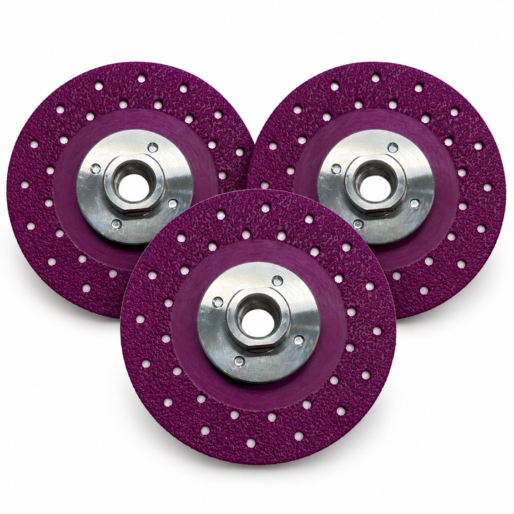 3 Pack - 4.5" Diamond Grinding Disc for Concrete Angle Grinder Vacuum Brazed Sanding Disc