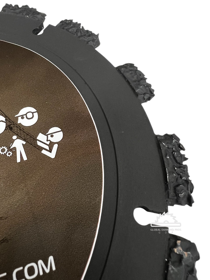 9" Tungsten Carbide Diamond Saw Blade for Demolition, Fire Rescue Applications, Breaching, Cut All Saw Blade - 3 Pack