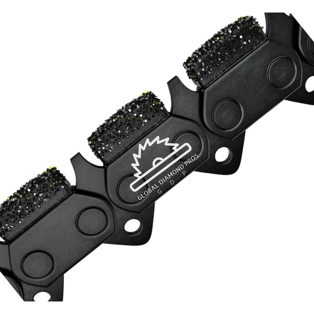 16" Utility Pipe Cutting Chain - Ductile Iron Diamond Chain & Guide Bar Package 695 Utility Pipe Cutting Utility Chainsaw Package Sprocket Included