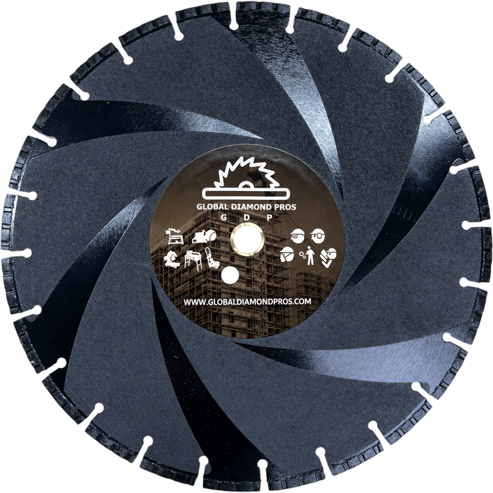 14” Ductile Iron Diamond Blade - Utility Pipe Diamond Blade - Steel - Ductile Iron Pipe - Cast Iron - PVC - Ductile Iron Diamond Blade - 2 Pack