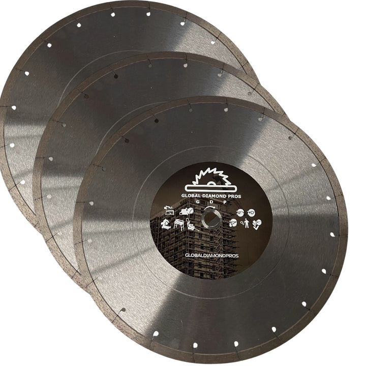 14” Diamond Blade For Granite Stone Fits Stihl Handsaw - Porcelain Cutting Diamond Blade Travertine Diamond Blade - 3 Pack