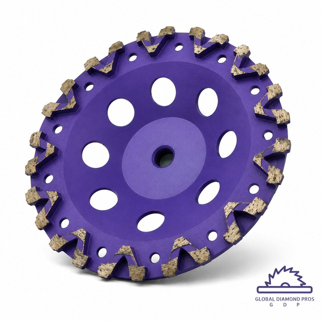 7" Premium Grinding Wheel Grit #20 Diamond Cup Wheel 5/8"-11 Arbor for Concrete, Paint, Epoxy, Mastic, Coating Removal