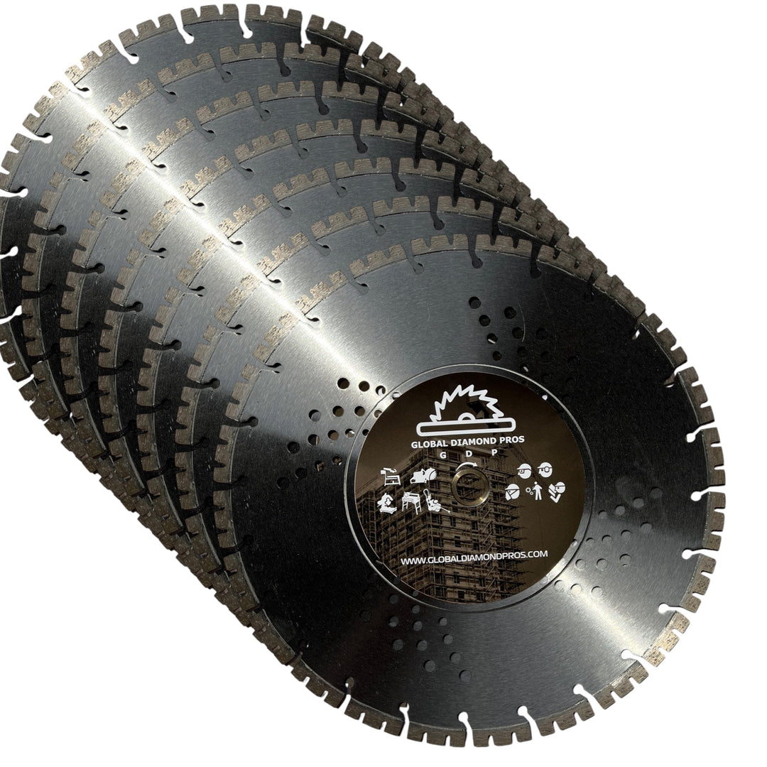 Fast Cutting Diamond Blade for Reinforced Concrete Hard Concrete With Unique W Segments - Power Cutter Saw Blade