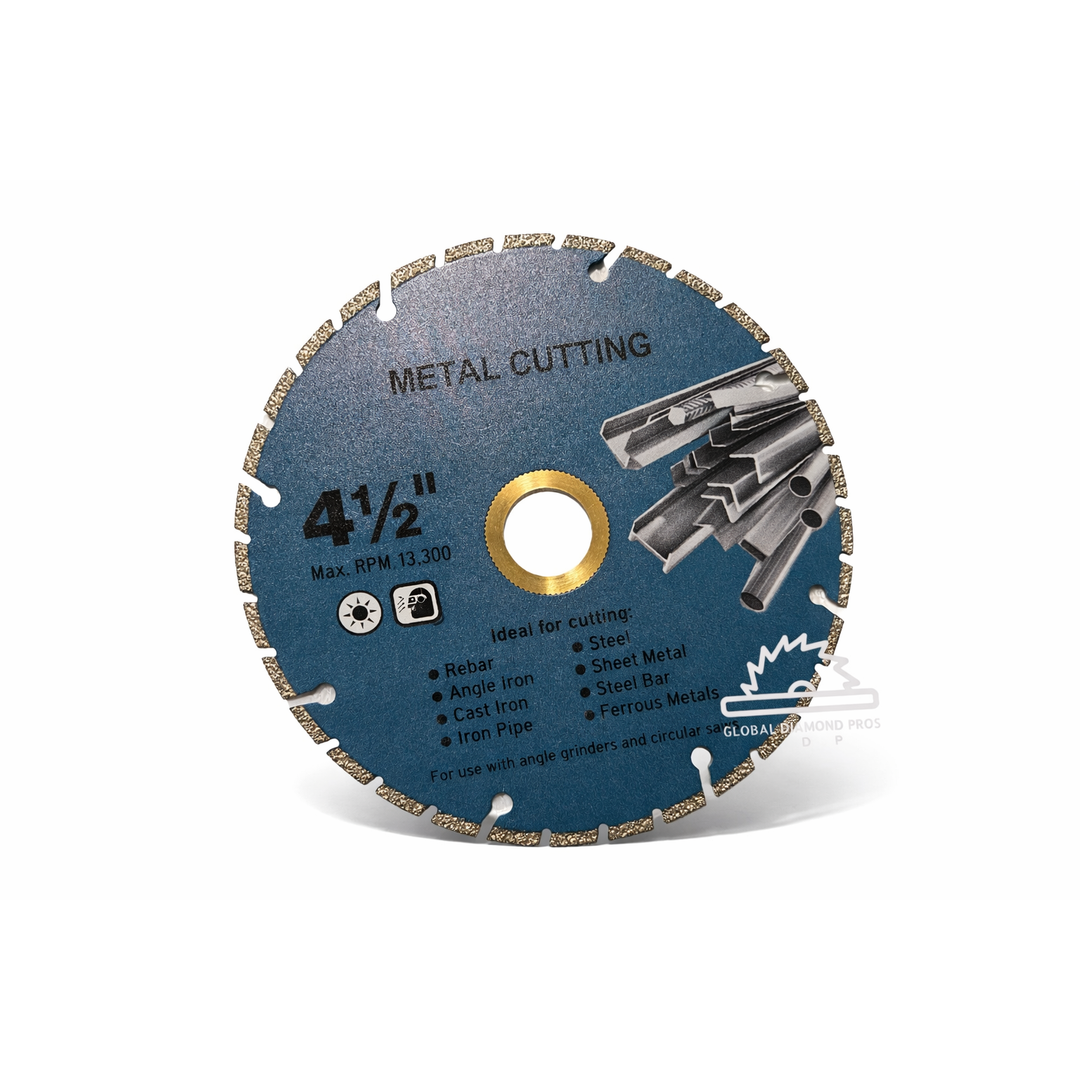 4.5" Metal Cutting Diamond Blade Vacuum Brazed Saw Blade Steel Cutting Blade