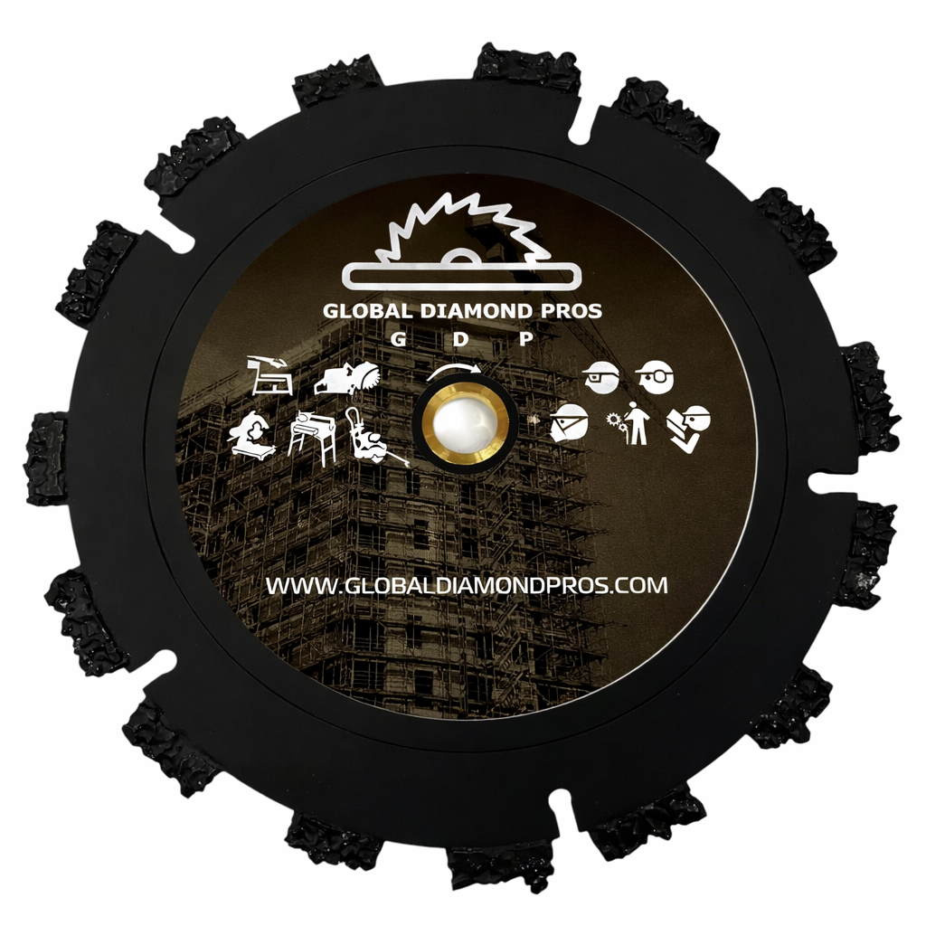 9" Tungsten Carbide Diamond Saw Blade for Demolition, Fire Rescue Applications, Breaching, Cut All Saw Blade - 3 Pack