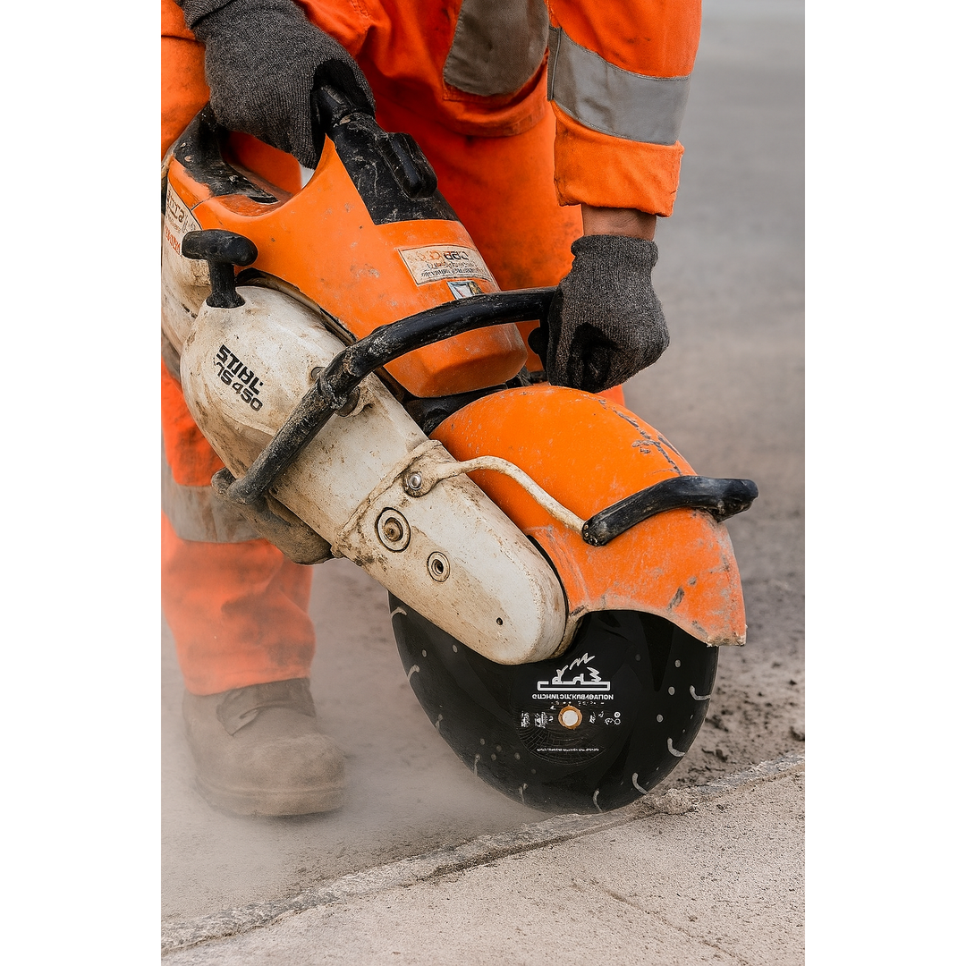 14” Anycut Diamond Blade Solid Steel Saw Blade for Fire Rescue Steel Ductile Iron Pipe - 3 Pack