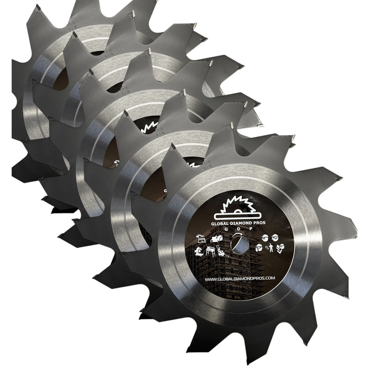 14" Carbide Blade - Roof Ventilation - Wood Cutting Saw Blade - Roots - Studs - Tipped Saw Blade - Stihl TS420 - Husqvarna K970 - 5 Pack