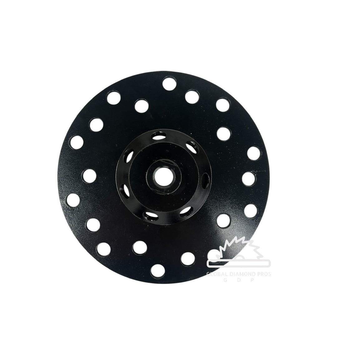 Black metal disc for concrete