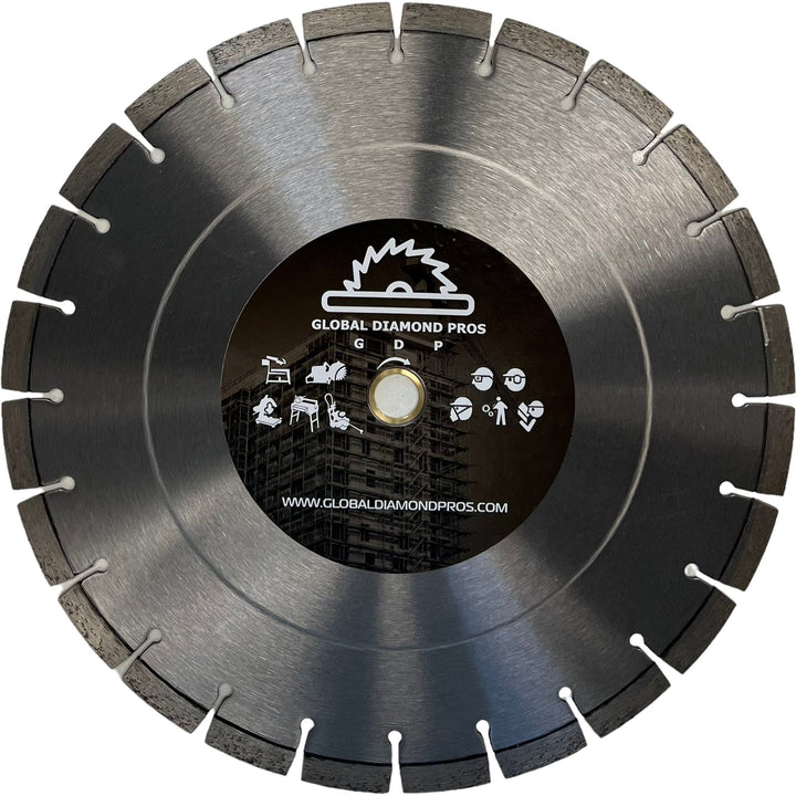 14" Diamond Blade - Laser Welded - Dry or Wet for Concrete Stone Brick Masonry -14" Diamond Blade General Purpose