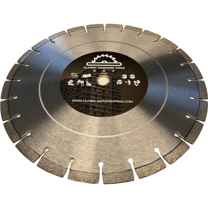 14" Diamond Blade - Laser Welded - Dry or Wet for Concrete Stone Brick Masonry -14" Diamond Blade General Purpose