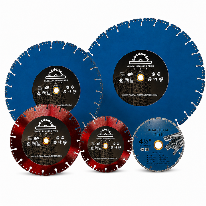 Firefighter Fire Rescue Complete Kit Cut-All Diamond Blade Bundle – 4.5”, 7”, 9”, 14” & 16