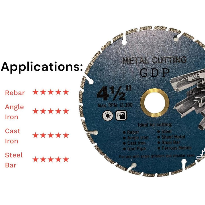 Firefighter Fire Rescue Complete Kit Cut-All Diamond Blade Bundle – 4.5”, 7”, 9”, 14” & 16