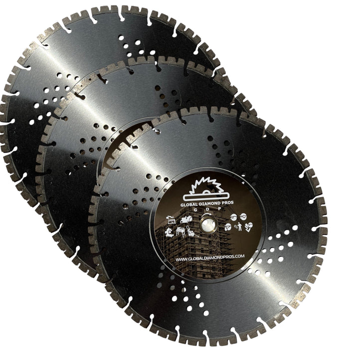 Fast Cutting Diamond Blade for Reinforced Concrete Hard Concrete With Unique W Segments - Power Cutter Saw Blade