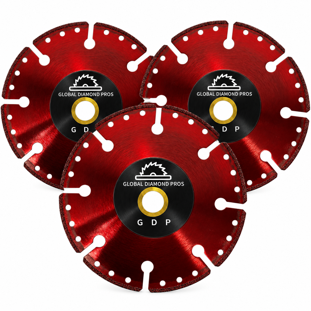 4.5” All-Cut Vacuum Brazed Diamond Blade Cut All For Concrete, Granite, Marble, Brick, Block fits Angle Grinder