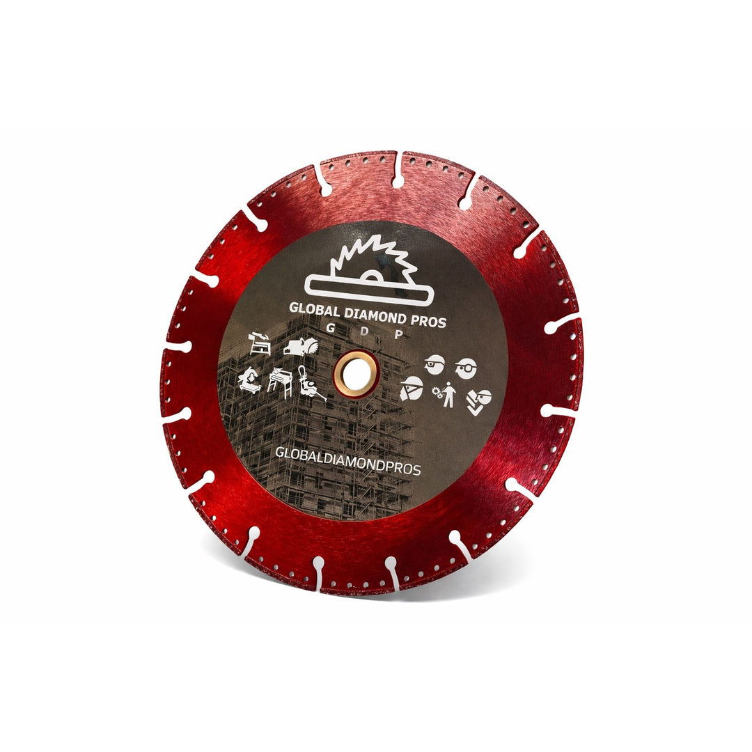 3-Pack Firefighter Fire Rescue Department Pack Cut-All Diamond Blade Bundle – 4.5”, 9” & 14”