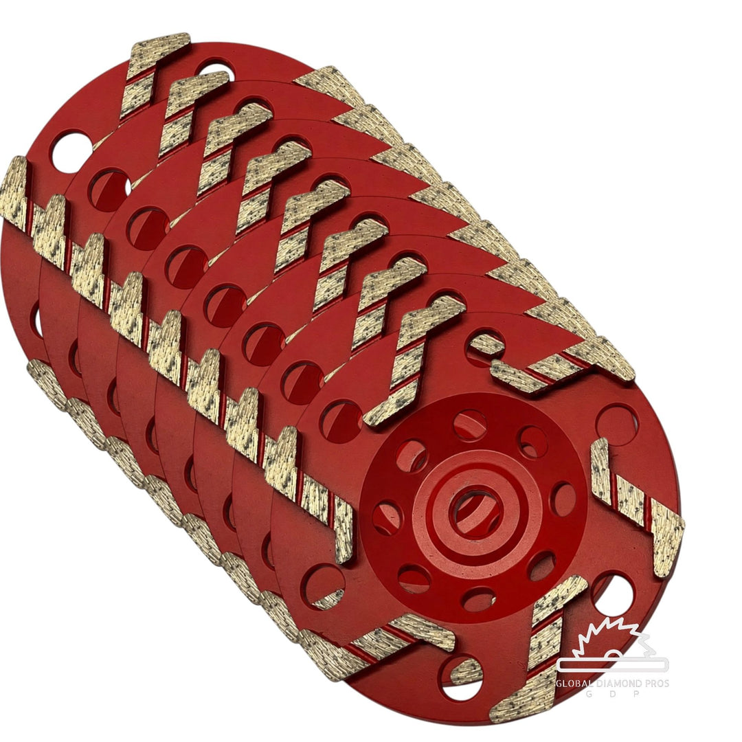 5" Xtreme Aggressive Grinding Wheel #30/40 Grit Diamond 5/8"-11 Arbor for Concrete and Paint, Epoxy, Mastic, Coating Removal
