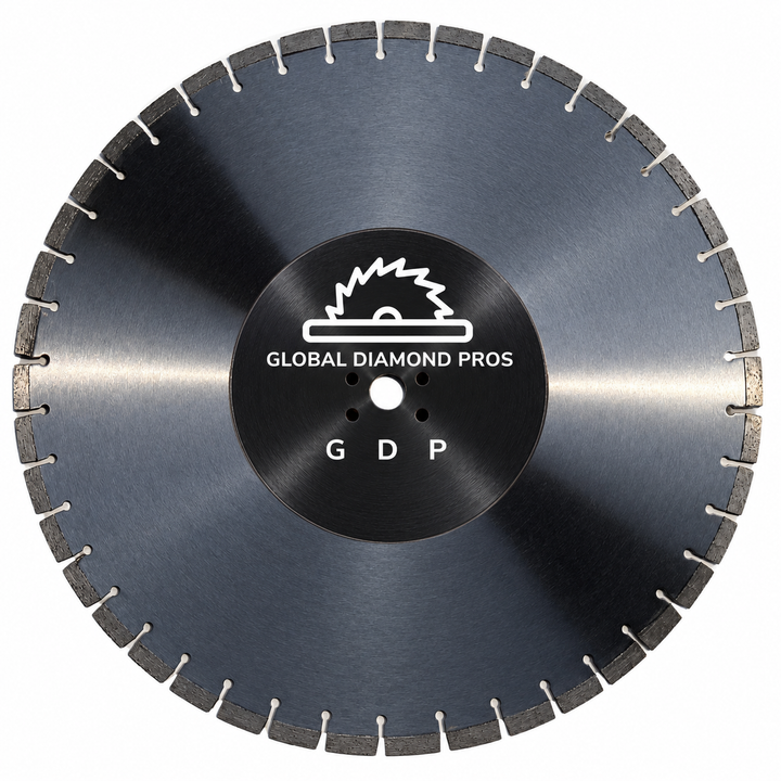 Concrete Saw Blade - Walk Behind Saw Blades - Concrete Cutting Diamond Blade Saw Blade for Cured Concrete Slab Saw Professional Walk Behind Diamond Blade 26" 30" 32" 36" 42" 48"