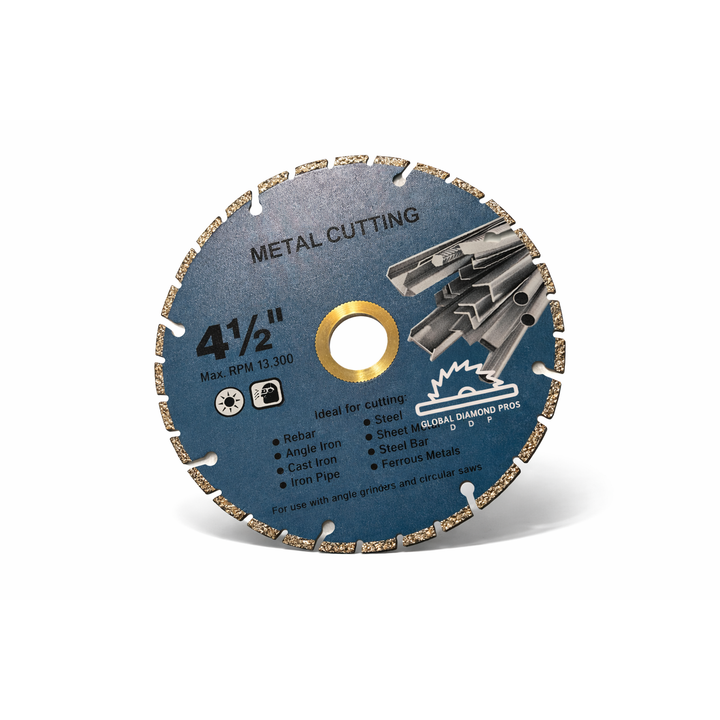 4.5" Metal Cutting Diamond Blade Vacuum Brazed Saw Blade Steel Cutting Blade