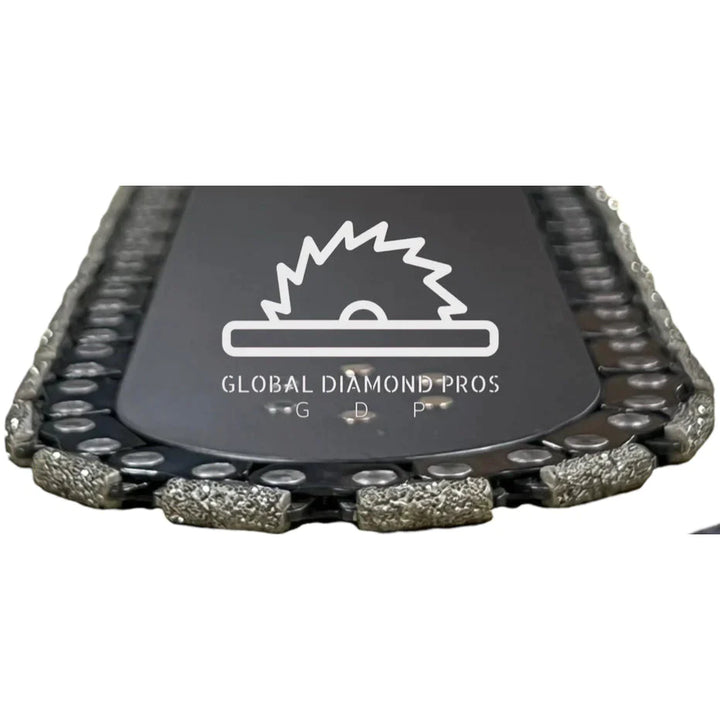 Pipe cutting diamond chain