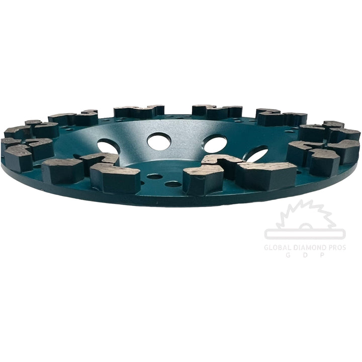 7” Ultra Pro Grinding Concrete Cup Wheel #20 Ultra Supreme Segment for Epoxy Paint Heavy Removal