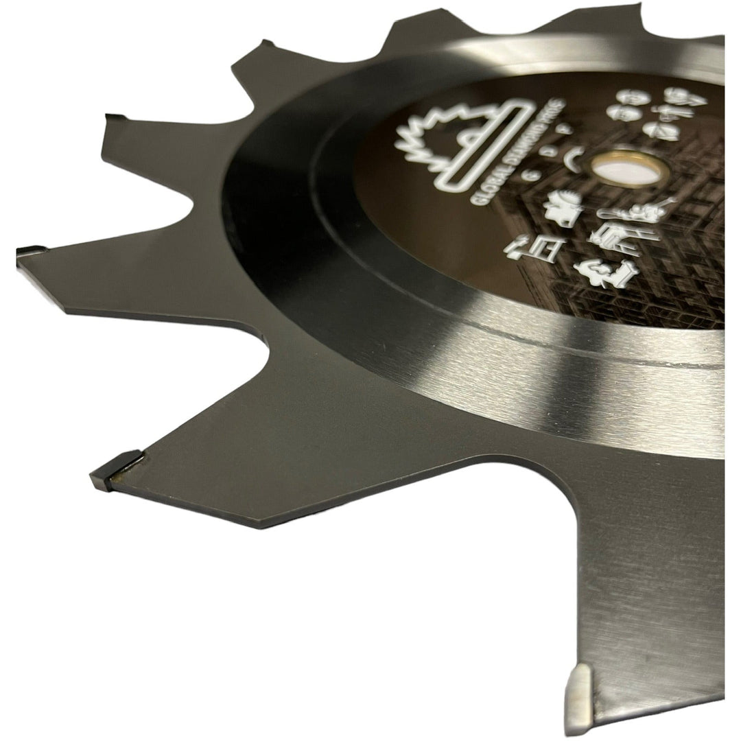 3 Pack - 14" Carbide Blade - Roof Ventilation - Wood Cutting Saw Blade - Roots - Studs - Tipped Saw Blade - Stihl TS420 - Husqvarna K970