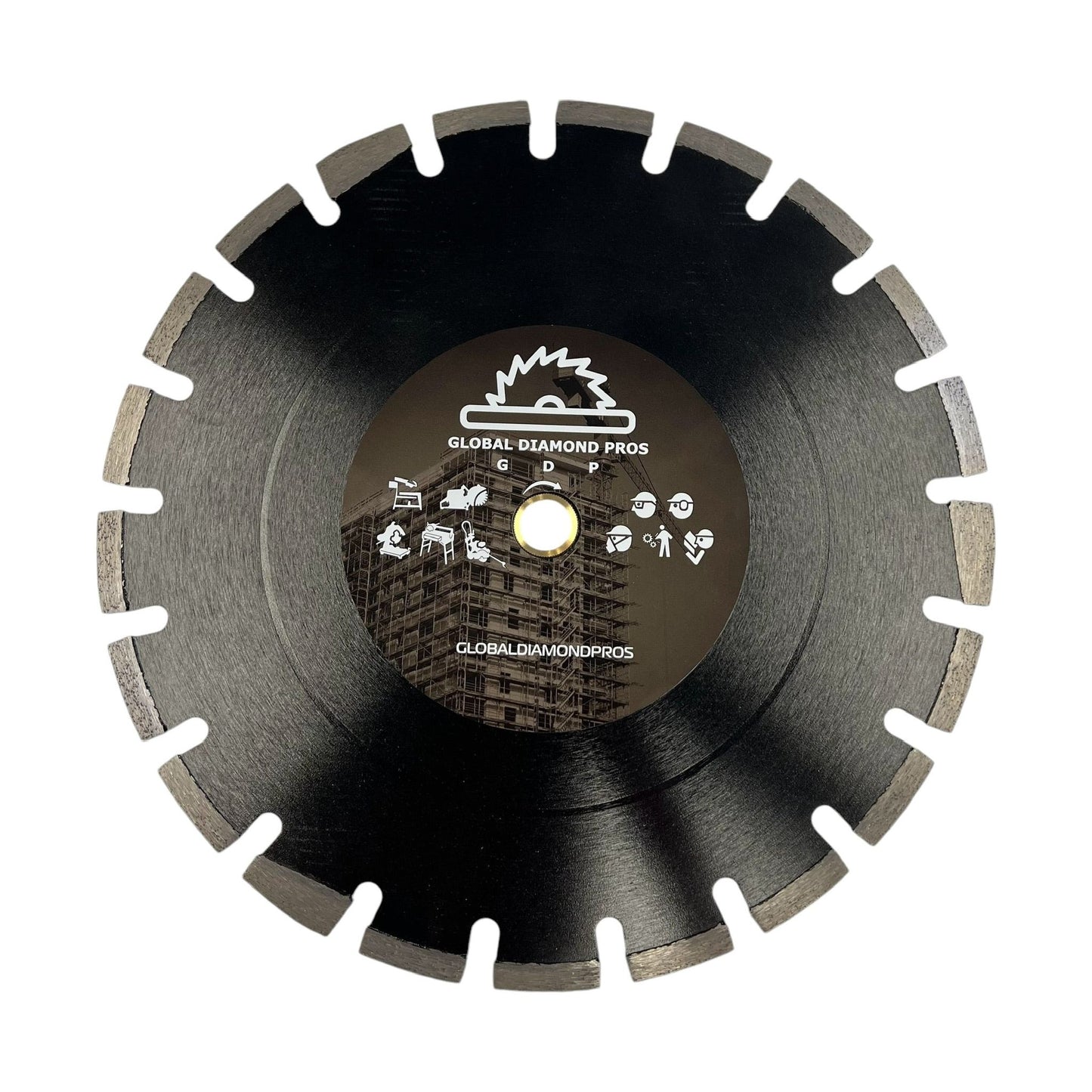 14" Asphalt Diamond Blade - Laser Welded - Premium Quality - Asphalt Abrasive Materials - 3 Pack