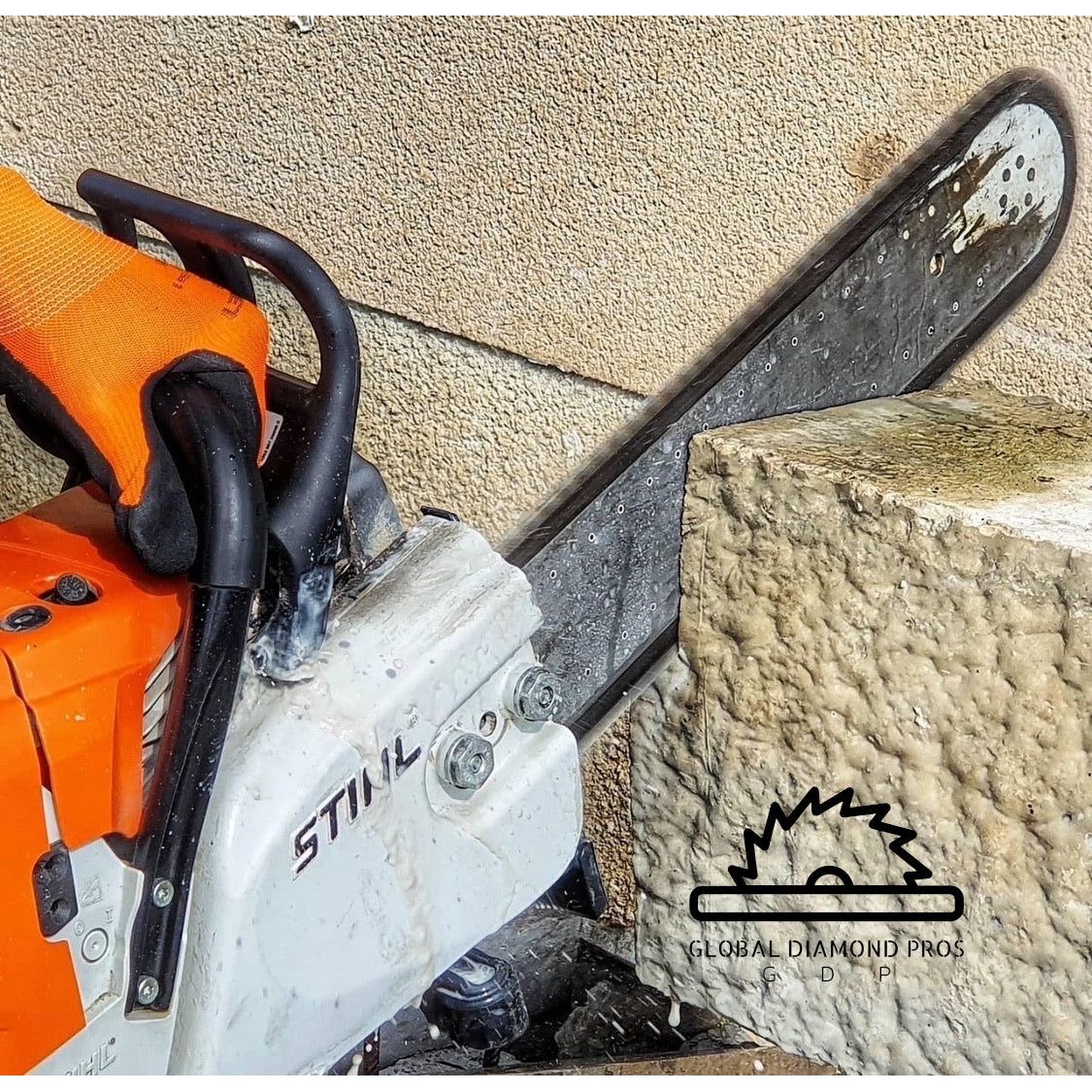 Concrete Chain Rocker 16” Premium Diamond Chain for Stihl GS461 Rockboss Concrete Chainsaw D ...