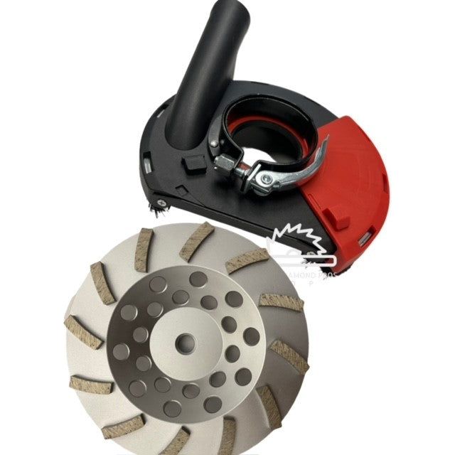 7" Dust Shroud - Universal Mount - Adjustable - Grinding Wheels - Angle Grinder