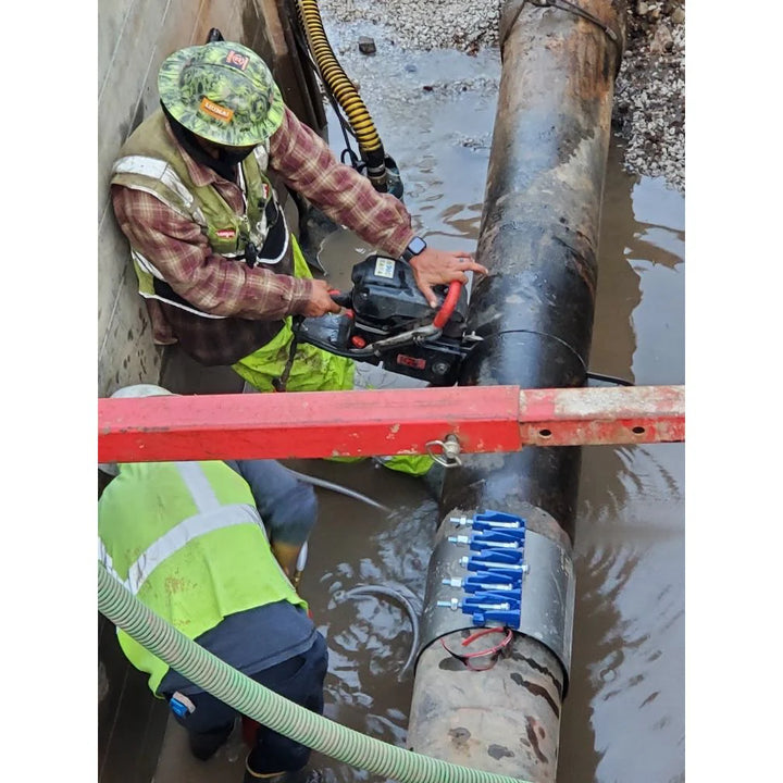 Utility Pipe Cutting Chain - Ductile Iron Diamond Chain - Utility Pipe Ductile Iron Cutting 10" / 12"