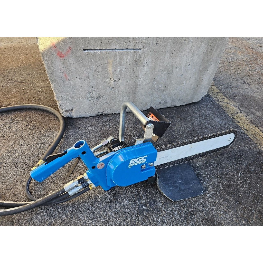 Large Concret Chain Cutter Hydraulic Chainsaw Concrete Cutting Diamond Chainsaw Utility Pipe Cutt ...