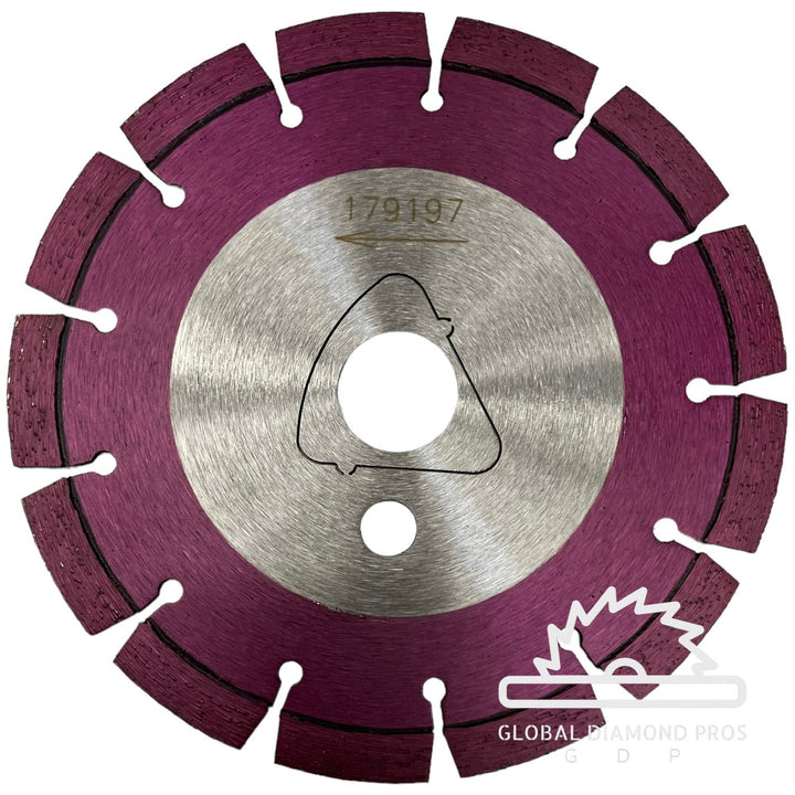 6” Early Entry Green Concrete Saw Blade Purple Cut
