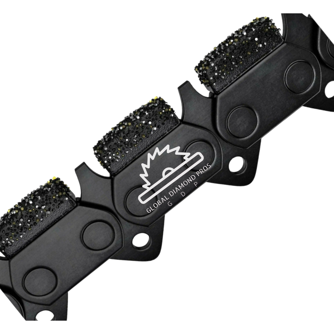 Diamond Chainsaw Chain - 25" PowerGrit Ductile Iron Chain
