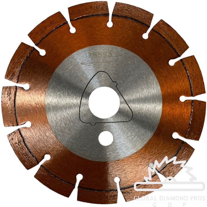 6” Early Entry Green Concrete Saw Blade Orange Cut