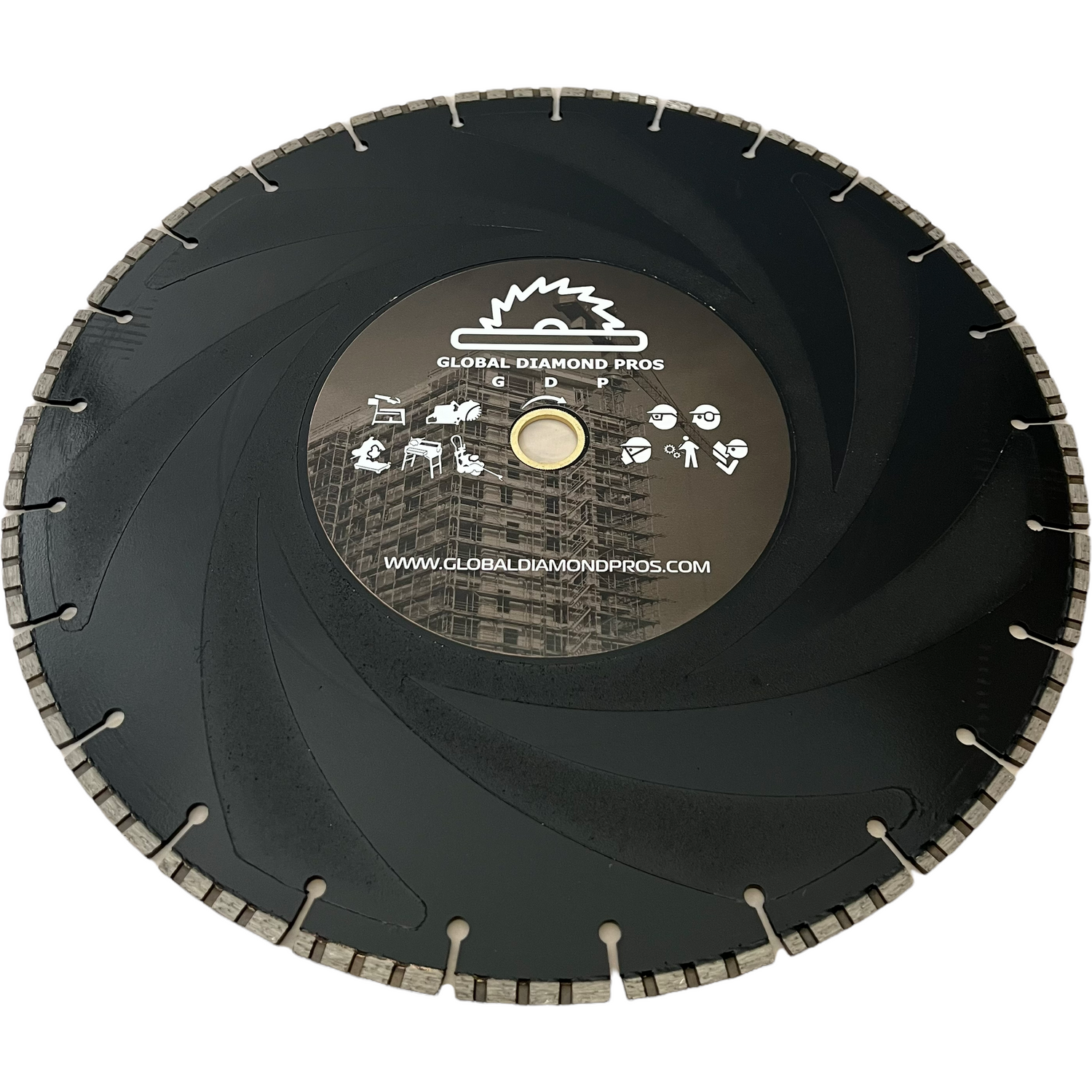 16” Ductile Iron Diamond Blade - Utility Pipe Diamond Blade - Steel ...