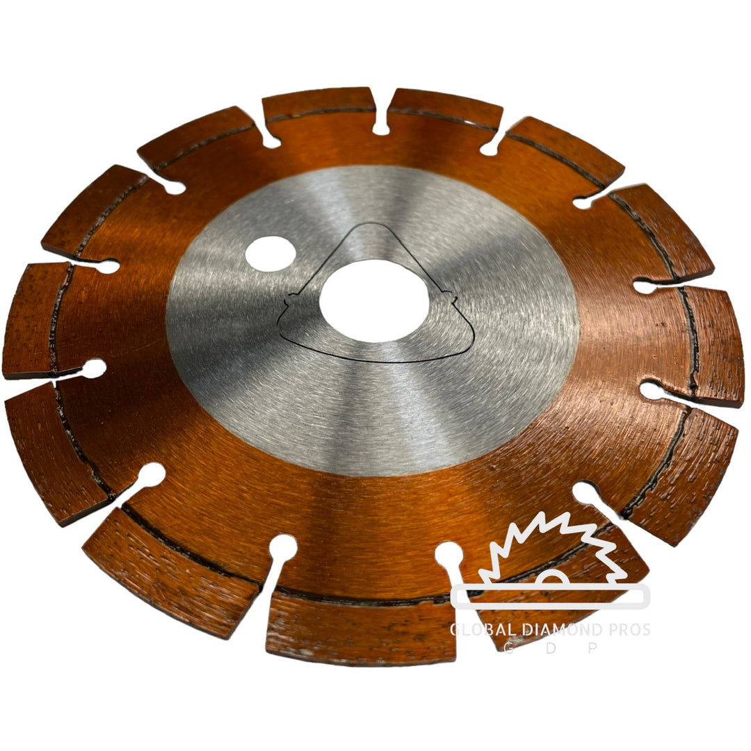 6” Early Entry Green Concrete Saw Blade Orange Cut